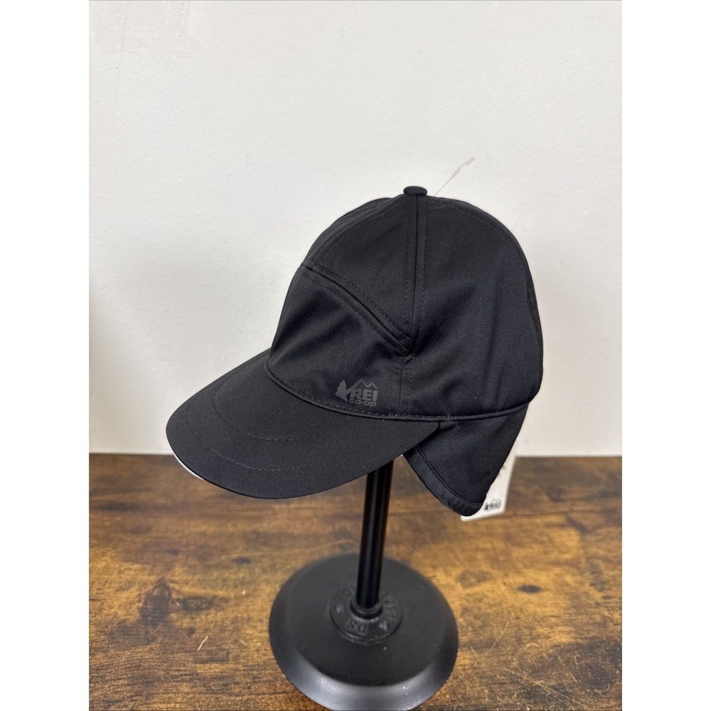 REI Co‑Op Swiftland 5‑Panel Running Hat Black Adjustable Strap Lightweight NWT